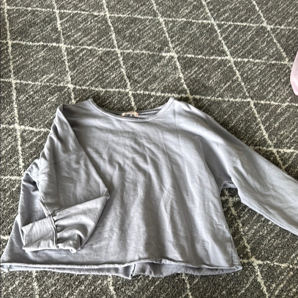 Beautiful light purple cropped long sleeve
